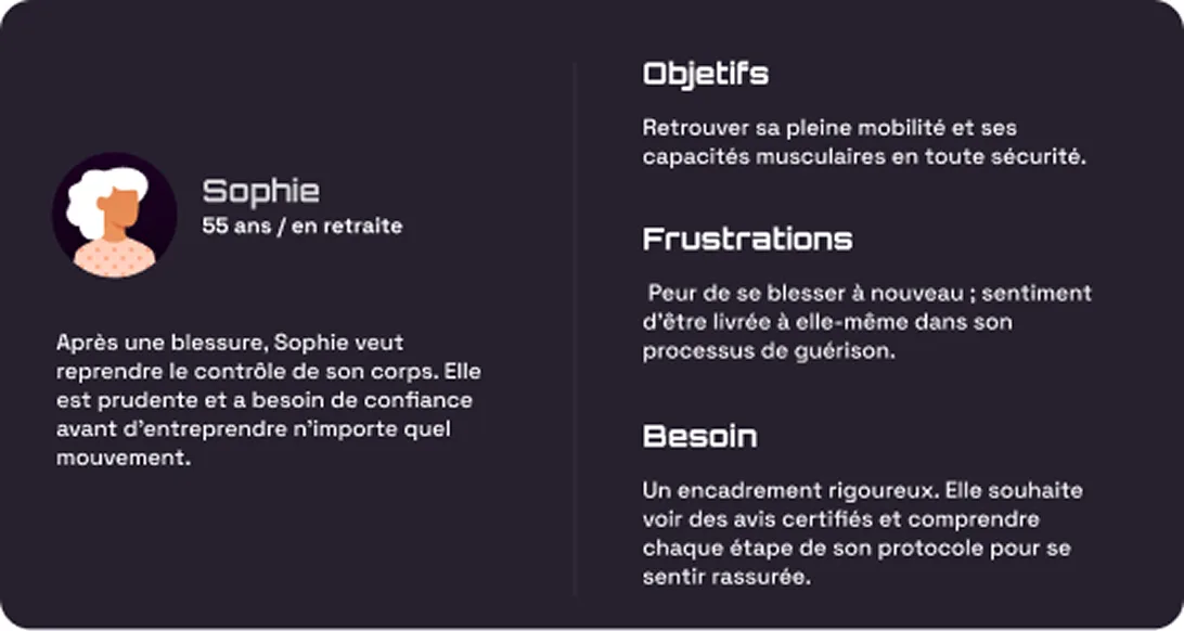 Sophie, 55 ans, retraitée en rééducation cherchant un encadrement sécurisé